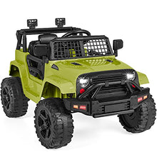 Load image into Gallery viewer, Best Choice Products 12V Kids Ride On Truck Car w/Parent Remote Control, Spring Suspension, LED Lights, AUX Port - Green
