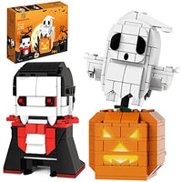 Sawaruita Halloween Toys Ghost Pumpkin Vampire Building Kit for Kids, Cute Halloween Party Gift Goody Bag Fillers for Boys or Girls 6-10 Years Old