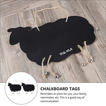 Load image into Gallery viewer, ARTIBETTER 2pcs Mini Hanging Chalkboards Signs Memo Message Board Sign Sheep Shaped Blackboard Hanging Guest Book for Wedding Party Table Number Food Menu
