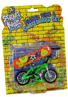 KT Street Kidz Finger BMX Bike and Skateboard Set