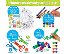 Load image into Gallery viewer, Crayola Young Kids Art Supplies Bundle, Art Set for Girls and Boys, Gifts For Toddlers, 36 Months [Amazon Exclusive]
