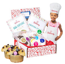 Load image into Gallery viewer, Baketivity Kids Baking DIY Activity Kit - Bake Delicious Bug Cupcakes with Pre-Measured Ingredients  Best Gift Idea for Boys and Girls Ages 6-12  Includes Free Hat and Apron
