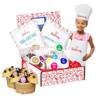 Baketivity Kids Baking DIY Activity Kit - Bake Delicious Bug Cupcakes with Pre-Measured Ingredients  Best Gift Idea for Boys and Girls Ages 6-12  Includes Free Hat and Apron