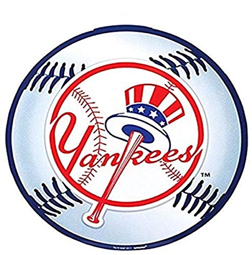 amscan 199374 New York Yankees Major League Baseball Collection Cutout Party Decoration 12 1 Ct, Multi Color