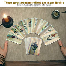 Load image into Gallery viewer, Classic Tarot Cards Deck | 78 Card Tarot Set for Beginners | Botanical Inspirition Oracle Cards Desktop Game Divination Playing Cards for Home Party/Family Fun/Friends Gathering(3.7 x 2.6in)
