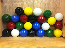 Load image into Gallery viewer, 24 - 1&quot; Opal Shooter Marbles Solid Colors (4 of Each Color) Bulk Chinese Checker Game Marbles
