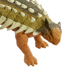 Load image into Gallery viewer, Roaring Battle Action with Jurassic World Roarivores Ankylosaurus Dinosaur Action Figures
