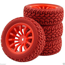 Load image into Gallery viewer, RC 714-8019R Rally Tires &amp; Wheel Rims Offset:6mm For HSP 1:10 On-Road Rally Car
