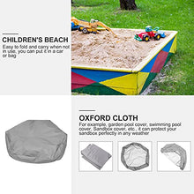 Load image into Gallery viewer, YARDWE Waterproof Sandpit Cover Sandbox Cover Oxford Cloth Cover Sandbox Protector Kids Toy Protection Sandbox Protection Cover Gray 140. 00 x 110. 00 x 20. 00 cm

