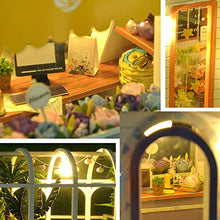Load image into Gallery viewer, DIY 2-Layer Gardening House Model Rooftop Sunshine Botanical Garden Flower House DIY Wooden Green House Flower Shop Doll House Kit Craft Gift Puzzle Toys
