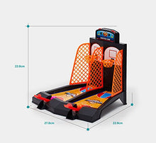Load image into Gallery viewer, Avtion One or Two Player Desktop Basketball Game Best Classic Arcade Games Basket Ball Shootout Table Top Shooting Fun Activity Toy For Kids Adults Sports Fans - Helps Reduce Stress
