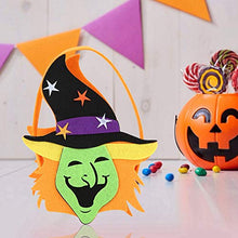 Load image into Gallery viewer, Ymiko Halloween Trick Or Treat Bag,Halloween Tote Bags Candy Bags for Kids, Trick or Treat Bags Reusable Goody Bags Pumpkin Gift Bags for Children Halloween Themed Party Favor Supplies (C)
