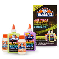 Elmers Glow In The Dark Slime Kit | Slime Supplies Include ElmerS Glow In The Dark Glue, ElmerS Magical Liquid Slime Activator, 4 Piece Kit