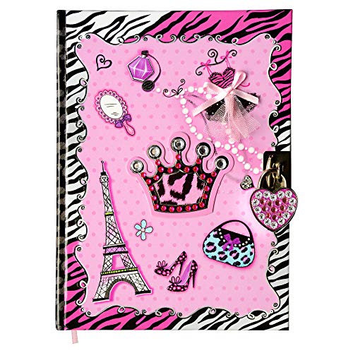 Smitco Diary With Lock   5 To 14 Year Old Girl Gifts   Secret Pink Hardcover Writing Journal   300 D