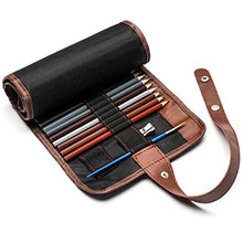 Load image into Gallery viewer, Creatively Calm Studios Premium 48 Color Pencil Set with Canvas Roll-Up Organizer Bag
