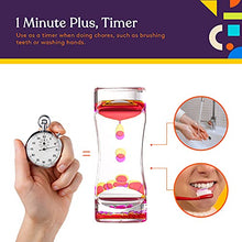 Load image into Gallery viewer, Special Supplies Liquid Motion Bubbler Toy (1-Pack) Colorful Hourglass Timer with Droplet Movement, Bedroom, Kitchen, Bathroom Sensory Play, Cool Home or Desk Decor (Pink)
