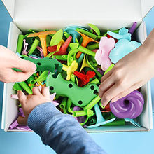 Load image into Gallery viewer, IQKidz 3-6 Years Old Toddler Toys - Flower Garden Building Toy and Insect Pegs, Great Gifts for Preschool-Kindergarten Age Girls and Educational Activity, STEM, Stacking, Pretend Play Set (153pcs)
