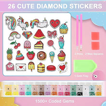 Load image into Gallery viewer, TOY Life Diamond Painting Stickers &amp; TOY Life 5D Diamond Painting for Kids with Wooden Frame
