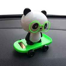 Load image into Gallery viewer, Zereff Cute Solar Powered Car Dashboard Home Desk Decor Dancing Panda Swinging Toy Gift Car Ornament - (Color Name: Blue)
