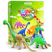 Load image into Gallery viewer, Dino Models, Clay Craft Kit - Dinosaur Arts and Crafts for Kids- Build a Dinosaur Gifts for Boys &amp; Girls - Build 4 Dinos with Air Dry Magic Modeling Clay Model Set Ages 3, 4, 5, 7, 8+ Boy or Girl STEM
