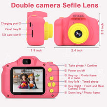Load image into Gallery viewer, Kids Camera for Girls, Toddler Camera 1080P 32GB Kids Digital Video Camera Toys Gifts for Boys Girls 3 4 5 6 7 8 Year Old Rechargable 2.0 Inch (Pink)
