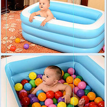 Load image into Gallery viewer, LWJDM Family Swimming Paddling Pool, Inflatable Blue Rectangular Swimming Pool, Thickening Inflatable Pool for Kids, Adult, Outdoor, Garden, Backyard, Summer Water Party,140x100x50cm
