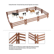 Load image into Gallery viewer, Volnau 20 Pcs Farm Corral Fence Toys Panel Accessories Playset Barn Animal Figures for Toddlers Kids Figurines Set Decoration Prop
