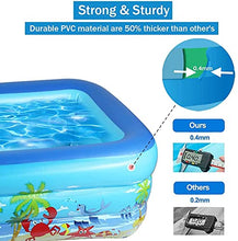 Load image into Gallery viewer, YUYTIN Family Inflatable Swimming Pool, 54.54241 cm Full-Sized Inflatable Lounge Pool for Baby, Kiddie, Kids, Infant, Adults, Toddlers, Outdoor, Garden, Backyard, Summer Water Party
