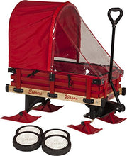 Load image into Gallery viewer, Millside Industries Sleigh Wagon with Red Wooden Racks
