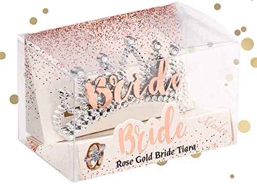 Alandra Party Boxed Rose Gold Bride Tiara