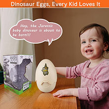 Load image into Gallery viewer, Easter Dinosaur Egg Dinosaur Hatching Eggs Jurassic Dinosaur Eggs with Realistic Dinosaur Action Figure Dino with Sound and LED Lights Touch Control Kid Birthday Educational Triceratops Ages 3+
