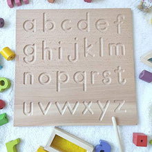 Load image into Gallery viewer, Mfumyy Montessori Alphabet Number Tracing Boards Double Sided Wooden Learn to Write ABC 123 Board Writing Practice Board for Kids Preschool Educational Toy,Homeschool Supplies (ABC+ABC Board)
