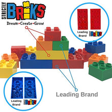 Load image into Gallery viewer, Strictly Briks - Big Briks Set - 204 Pieces - 12 Rainbow Colors - Compatible with All Major Brands - Large Building Blocks for Ages 3 and Up
