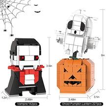 Load image into Gallery viewer, Sawaruita Halloween Toys Ghost Pumpkin Vampire Building Kit for Kids, Cute Halloween Party Gift Goody Bag Fillers for Boys or Girls 6-10 Years Old
