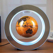 Load image into Gallery viewer, Levitation Floating Globe Rotating Magnetic Desk Gadget Decor World Map Office Home Decoration Fashion Cool Tech Gifts (Gold)

