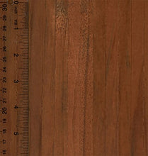 Load image into Gallery viewer, Dollhouse Flooring Self Stick Wood Flooring Sheet in Dark Wood 1/2 Inch Slat
