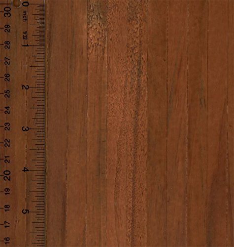 Dollhouse Flooring Self Stick Wood Flooring Sheet in Dark Wood 1/2 Inch Slat