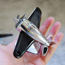 Load image into Gallery viewer, HandsMagic Solar Plane Model Solar Toy scinece Educational Toy Free engery (Silvery)
