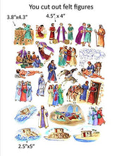 Load image into Gallery viewer, 13 Jesus Bible Stories Parables Miracles Birth Crucifixion - Felt Figures for Flannel Board- You Cut Felt
