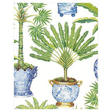 Load image into Gallery viewer, Caspari Potted Palms Bridge Tally Sheets, 60 Sheets Included
