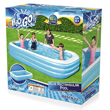 Load image into Gallery viewer, H2OGO! Blue Rectangular Inflatable Family Pool (10&#39; x 6&#39; x 22&quot;)
