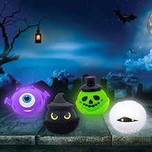 Load image into Gallery viewer, Stress Relief Balls - Tear-Resistant, Non-toxic, BPA Free, Halloween Themed Cute Anti Stress Sensory Squeeze Ball, Ideal for Kids and Adults, Squishy Relief Toys to Help Anxiety, ADHD, Autism (4pcs)
