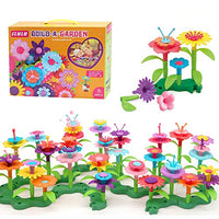 GEMEM Flower Garden Building Toys 148 Pieces Plastic Clay Flowers Kit Stem Toy for Preschool boy and Girl Birthday for Kids Ages 3 4 5 6 7 Years Old