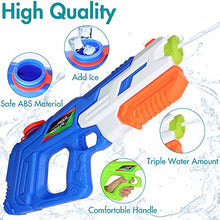 Load image into Gallery viewer, Large Water Guns for Kids Adults, 2 Pack Squirt Guns Water Soaker Blaster with 900CC High Capacity, Up to 30 Feet Shooting Range, Swimming Pool Beach Water Fight Toy for Boys and Girls
