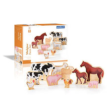 Load image into Gallery viewer, Guidecraft Wedgies Farm Animals Set - Wooden Farm Toys for Kids, Preschool Learning and Development Toy for Toddlers
