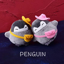 Load image into Gallery viewer, VICKYPOP Animal Plush Keychain Cute Penguin Stuffed Toy and Interesting Backpack Doll Pendant for Kids or Friends (Penguin-Yellow)
