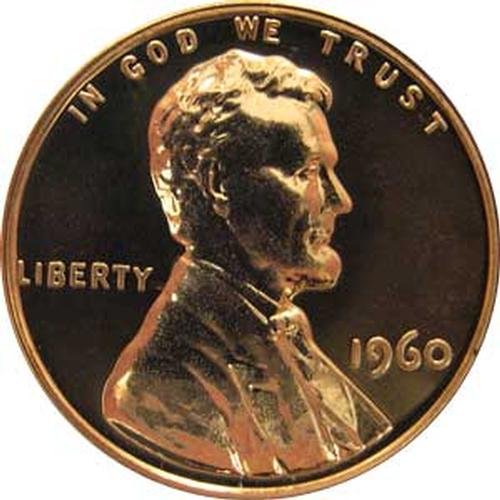 1960 (LARGE DATE) P Gem Proof Lincoln Memorial Cent US Coin Penny