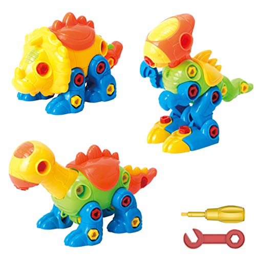 Take Apart Dinosaur Toys for Girls and Boys- Dinosaur Building Blocks Preschool Learning Toys for Kids 3 4 5 6 7 Year Old - STEM Building Toys Birthday Gifts for Year Old Boys Girls