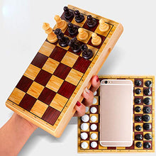 Load image into Gallery viewer, LAIDEPA Chess, Magnetic Chess Folding Portable Children&#39;s Travel Chess Traditional Tactical Chess Educational Toys Classic Beginner Chess Game,1919cm
