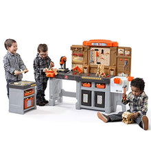 Load image into Gallery viewer, Step2 Pro Play Workshop &amp; Utility Bench | Kids Pretend Play Workbench &amp; Tools Set
